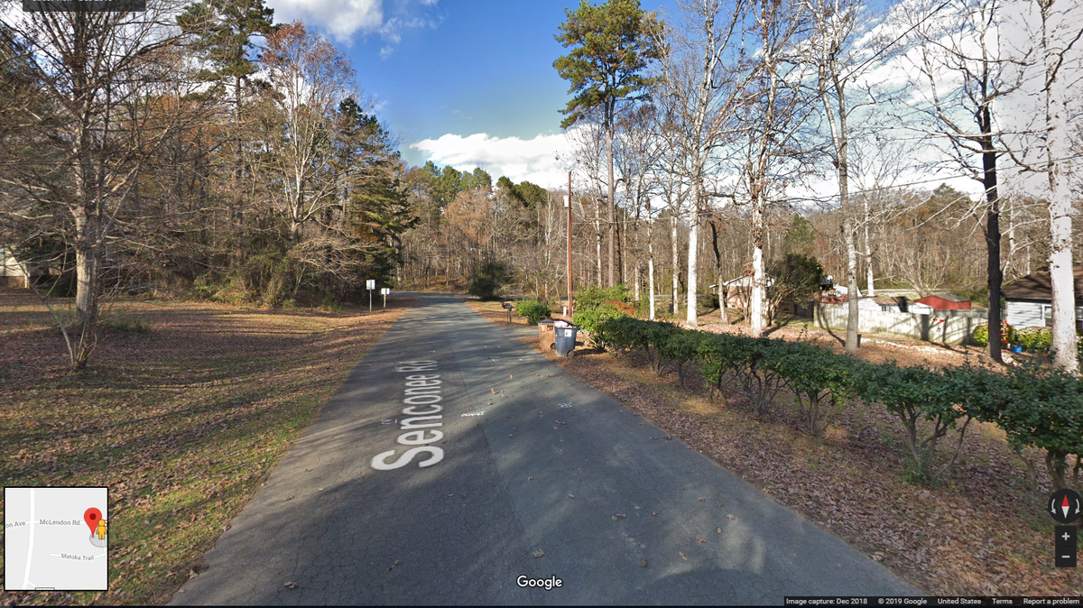 The 5900 block of Senconee Drive in Indian Trail where the boy’s body was found Sunday.