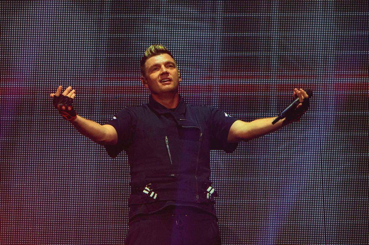 Nick Carter of the Backstreet Boys at PNC Music Pavilion in Charlotte.