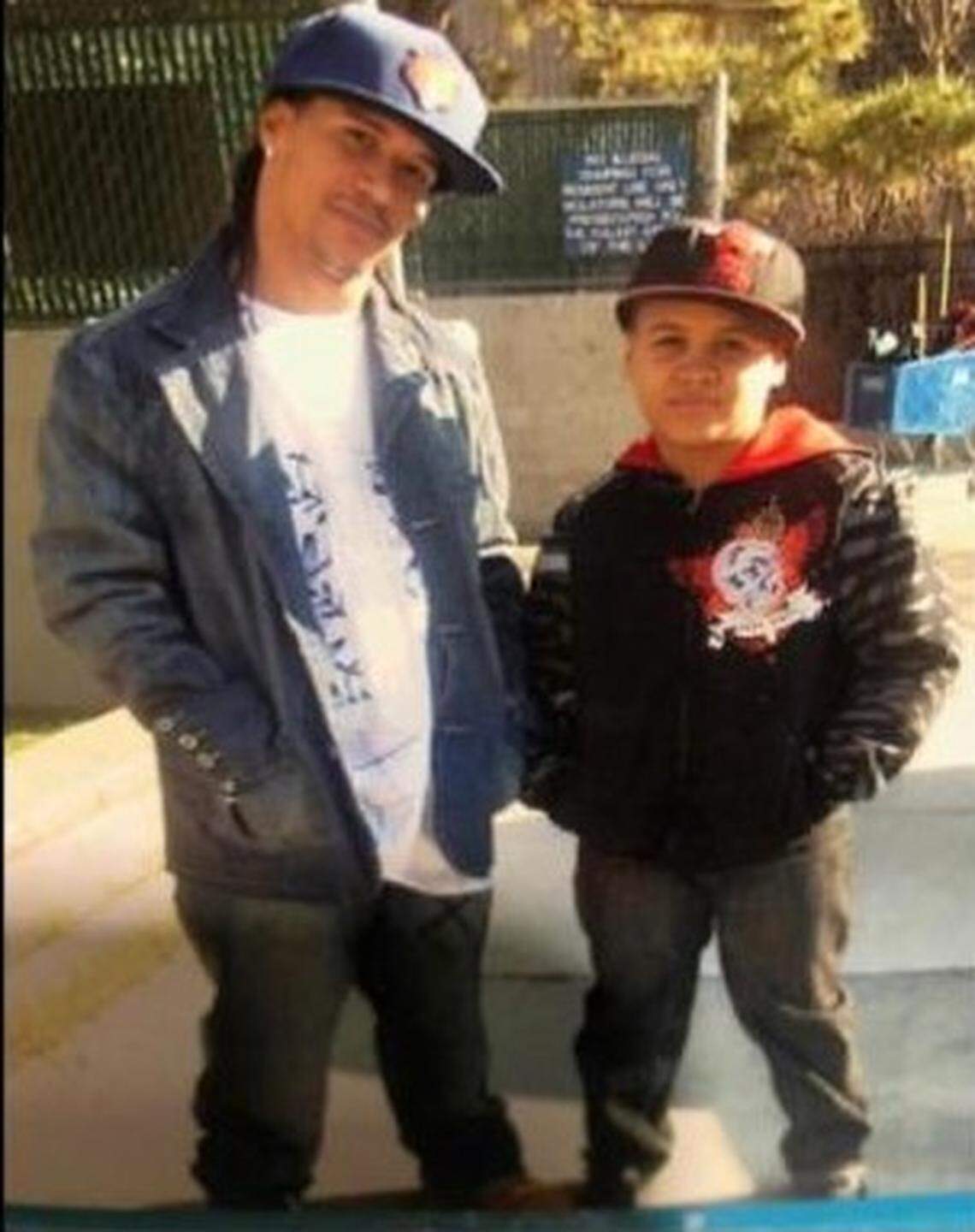 In this undated photo, Kelvin Silva appears with one of his children. Silva arrived in the United States when he was 11. He grew up thinking he was a U.S. citizen because of his father, but later learned he was a permanent resident.