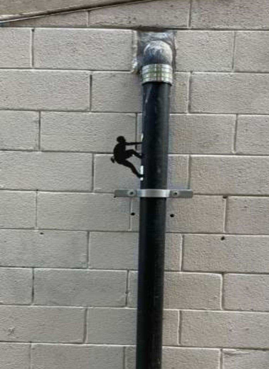 “Climber” by Natalie Robinson is one of the 100 Tiny Things spread out around the city in conjunction with the arts festival.