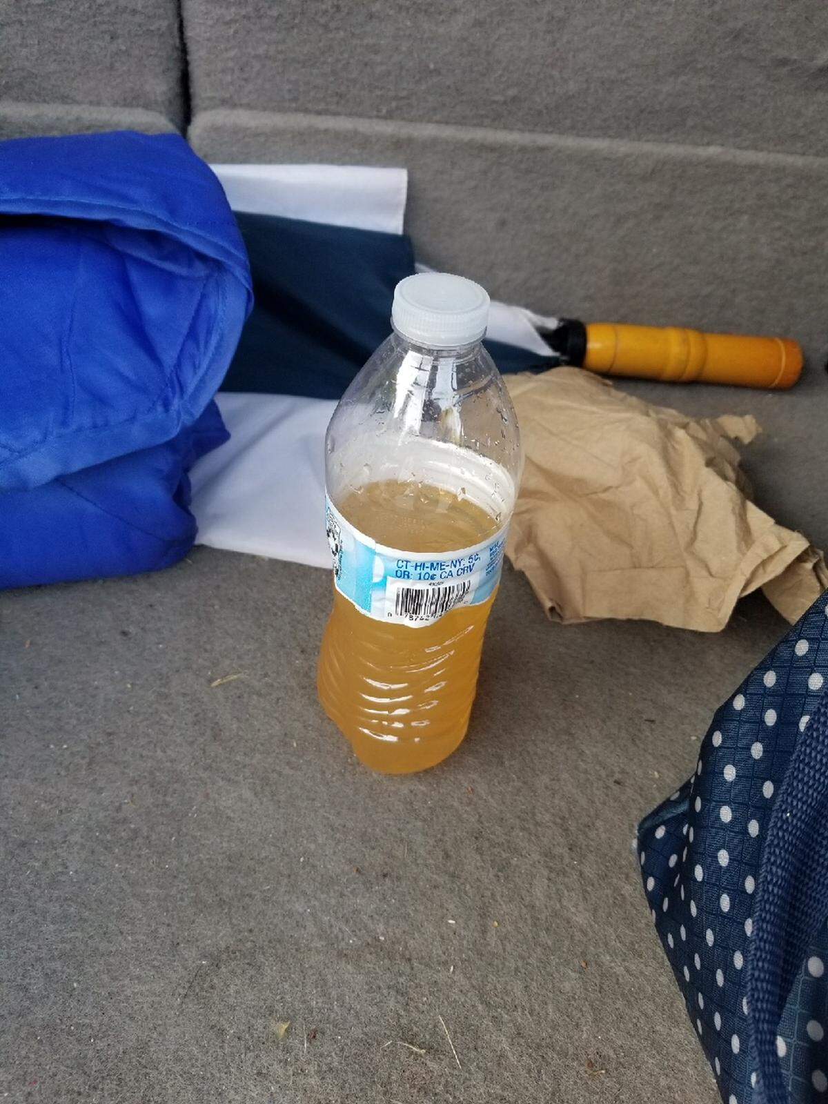 Parent Sherika Kemp said this discolored water came from a drinking fountain in the fifth-grade hall at University Park Creative Arts School on Sept. 5, almost a year after CMS found unsafe levels of lead in water from five fixtures at that school.