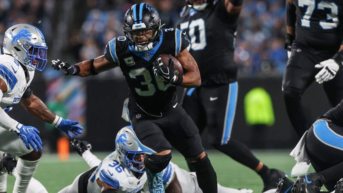 Panthers run game progresses as Chuba Hubbard eclipses McCaffrey’s franchise rush yards