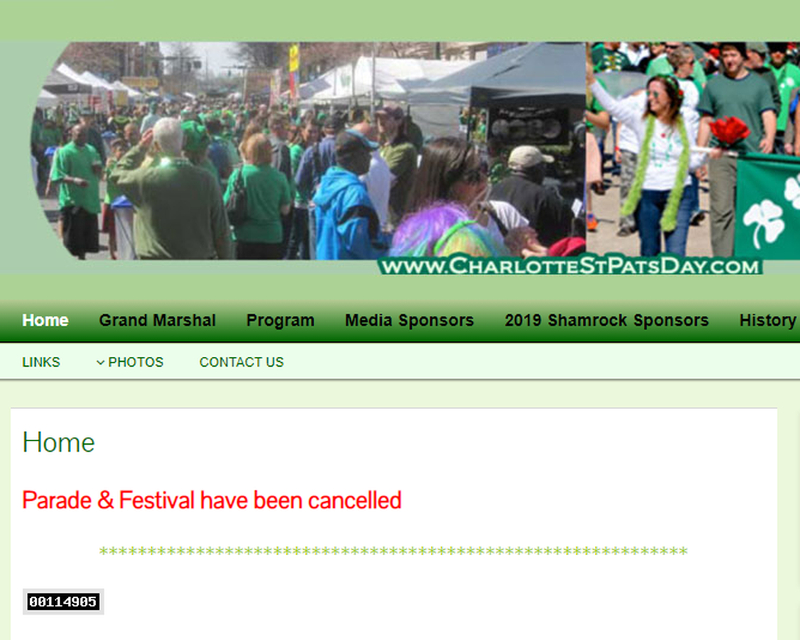 The website for Charlotte’s St. Patrick’s Day parade and festival.