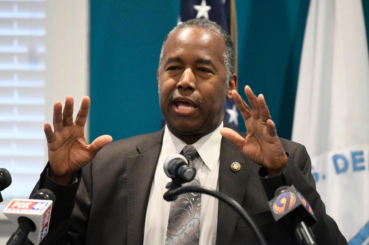 U.S. Department of Housing and Urban Development Secretary Dr. Ben Carson reveals plans to reduce Obama-era fair housing regulations intended to decrease segregation, during a stop in Charlotte, NC on Tuesday, January 7, 2020.