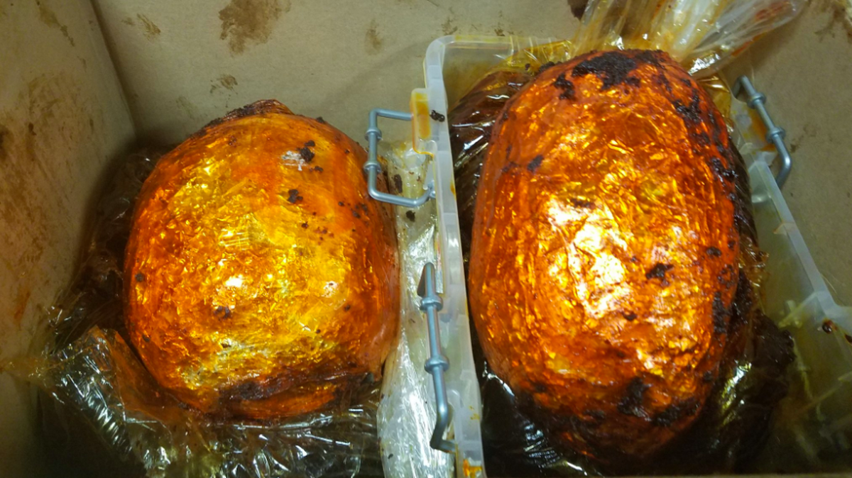 Emma Soriano faces charges after allegedly trying to smuggle 10 pounds of heroin into JFK airport by disguising the drugs as cooked golden chickens while flying in from Mexico City. She faces federal narcotics smuggling charges.