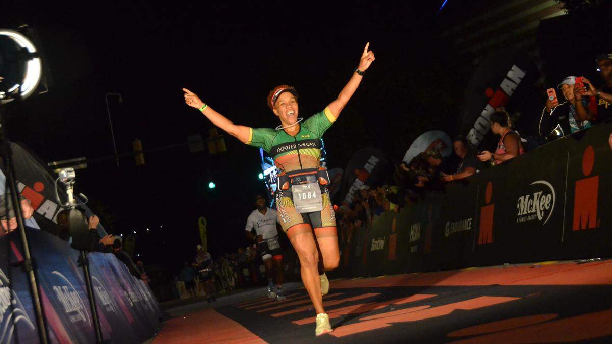 Zsa-Zsa Porter just completed two back-to-back Ironman races while eating only food from her restaurant, Exposed Vegan.