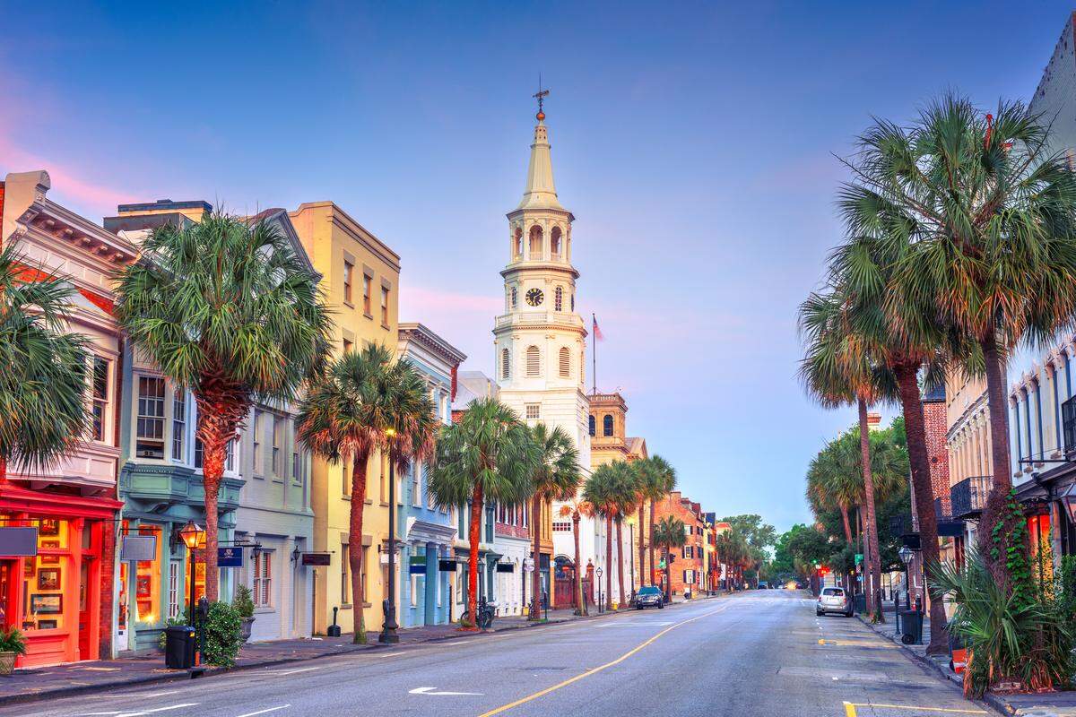 Charleston’s colorful historic district.