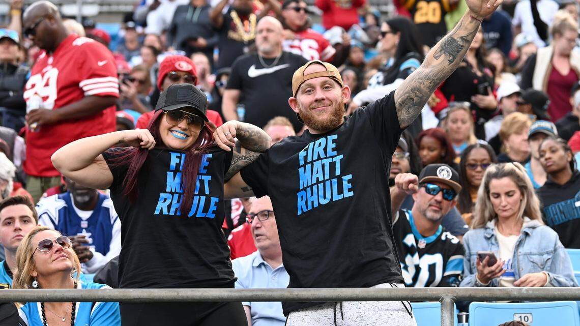 Panthers hit another low, losing a ‘home’ game in a sea of red. Was it Rhule’s last?