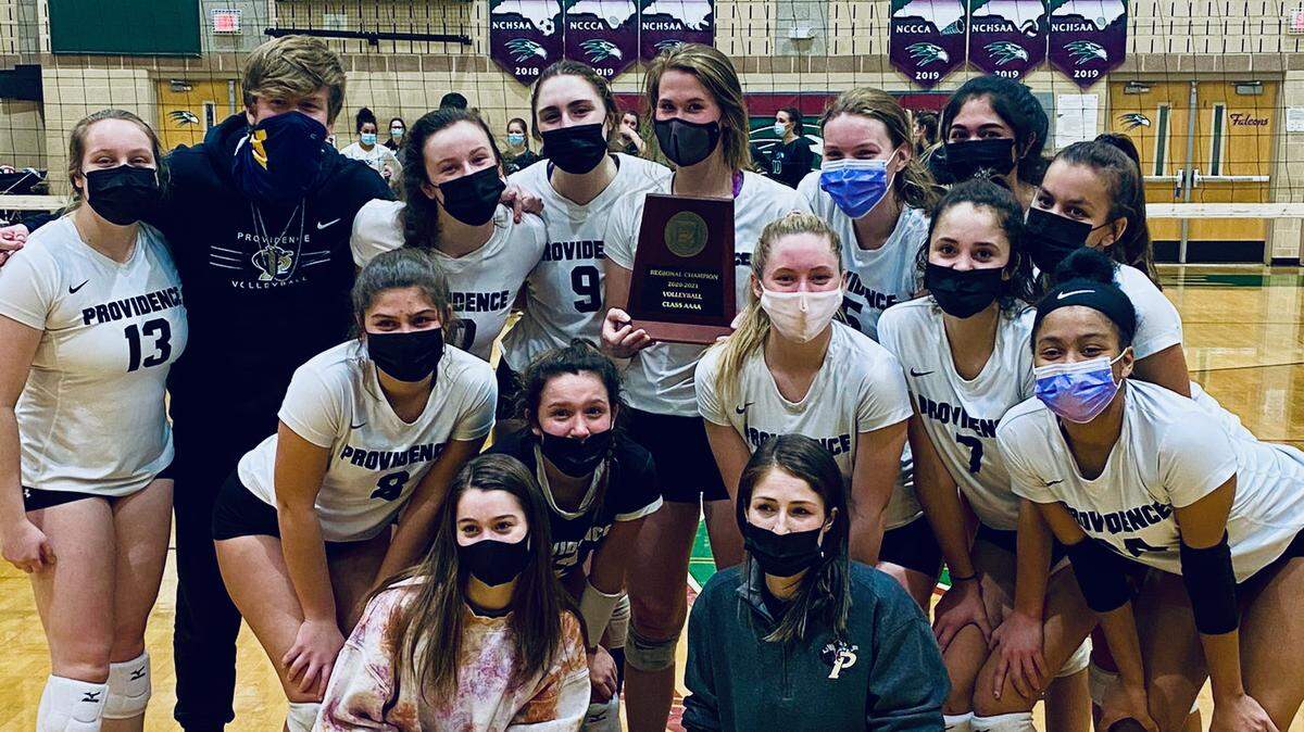 Providence High’s volleyball team won the N.C. 4A Western Regional championship Tuesday