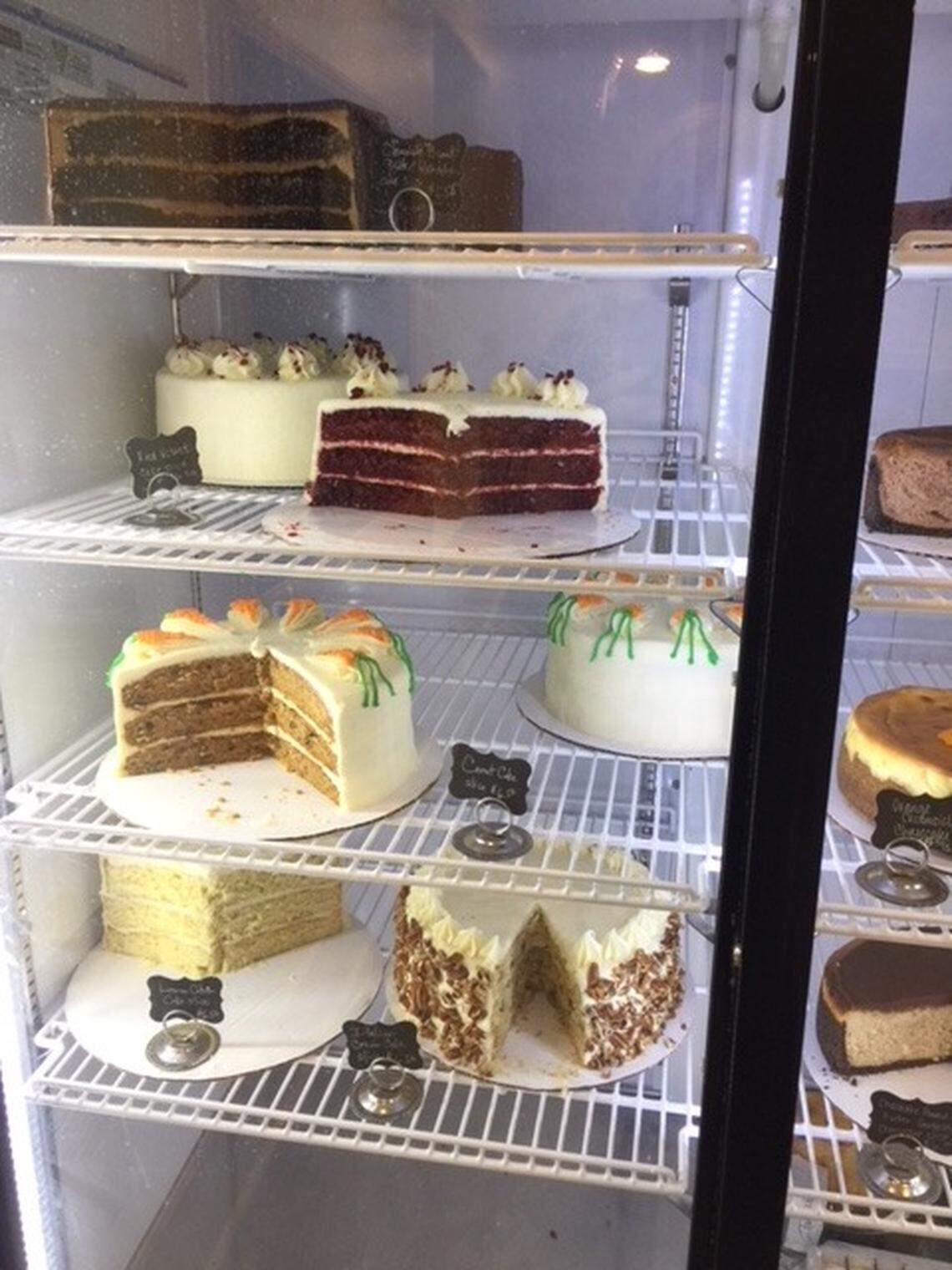 Looking for cakes? Check the case at Villani's Bakery.