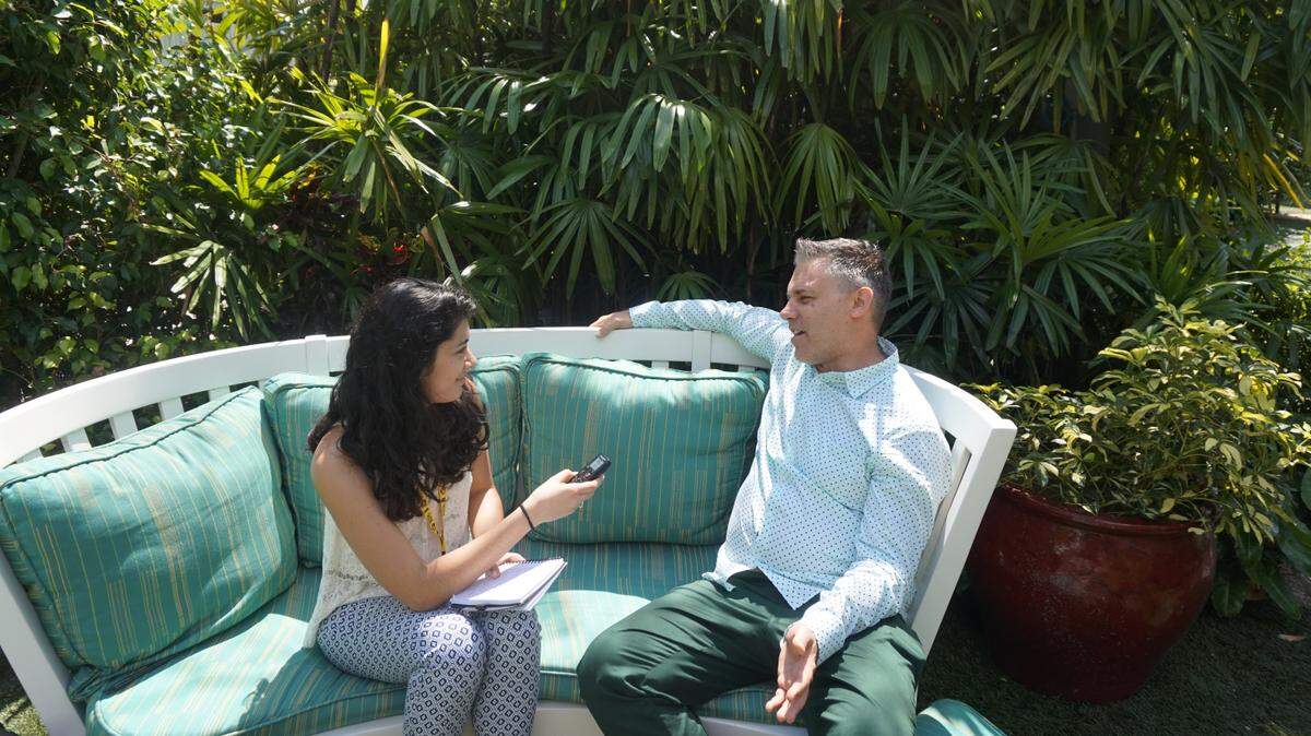 Giovanna Torres has interviewed celebrated players in the Latin American film scene, such as Miami Film Festival Director Jaie LaPlante.
