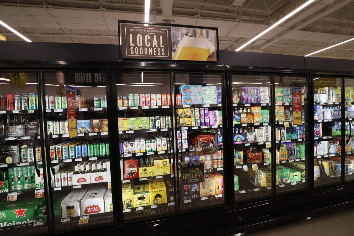 Food Lion offers locally-produced products, including craft beers at the new Mallard Creek neighborhood store in north Charlotte.