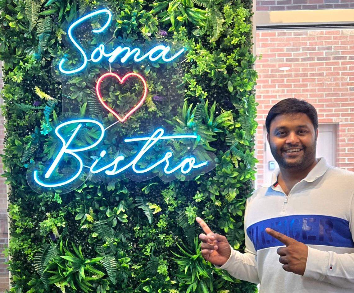 Shiva Reddy owns Soma Bistro & Cafe.