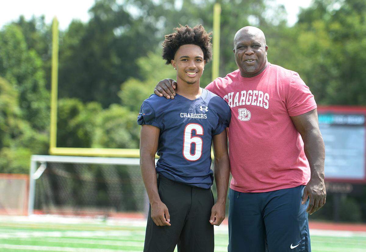  Former Washington Commanders star London Fletcher's son, Steele, 17, is a rising junior at Providence Day and a potential star. The Fletchers were rocked last year when Charne Fletcher, London's wife and Steele's mom died 7 days before her 50th birthday. They were buoyed by all the support received from the school community.Steele, who expects to play wide receiver and return punts and kick offs, got a tattoo of his mother in addition to a poem he wrote on his right leg.The Fletchers were photographed on Wednesday, August 20, 2025.