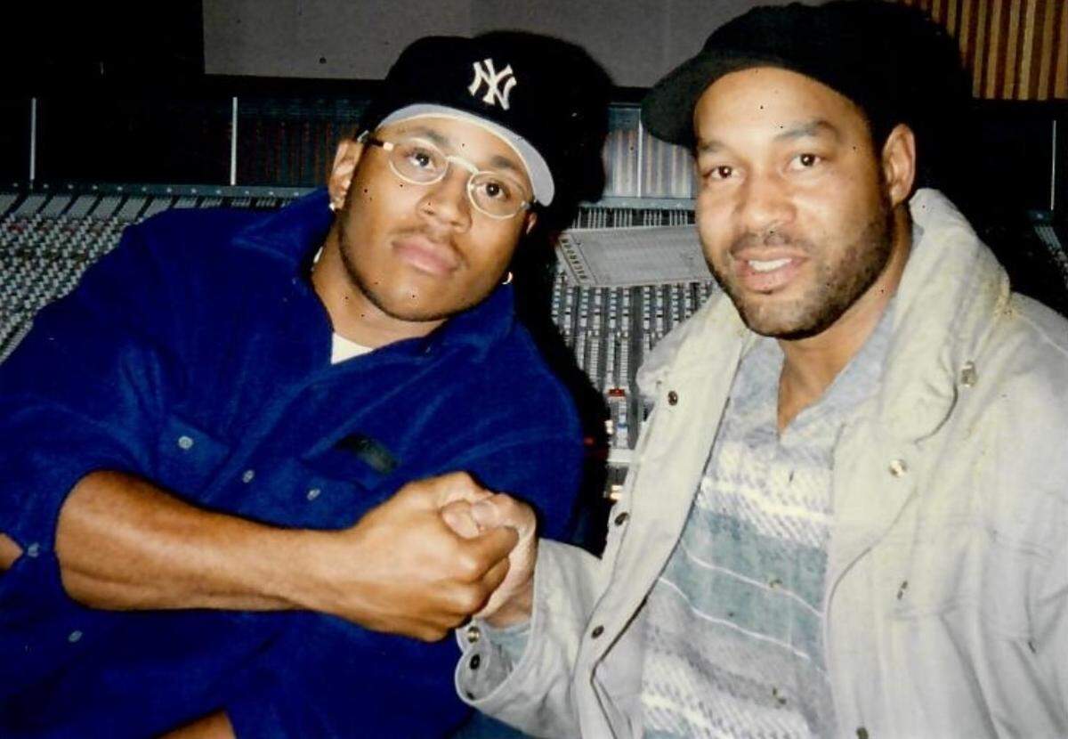 Doug Rasheed, at right, with rapper LL Cool J, photographed in the summer of 1995.