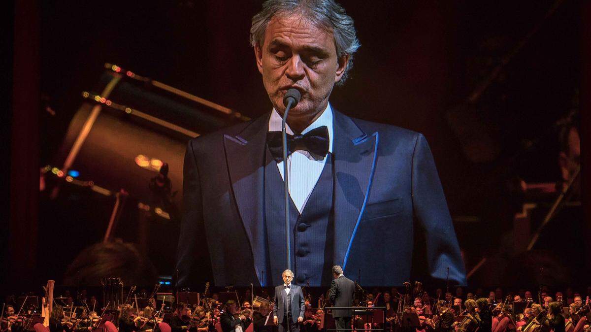 Andrea Bocelli performs his Valentine’s Day concert at Spectrum Center in February 2018, which marked his first-ever visit to Charlotte.