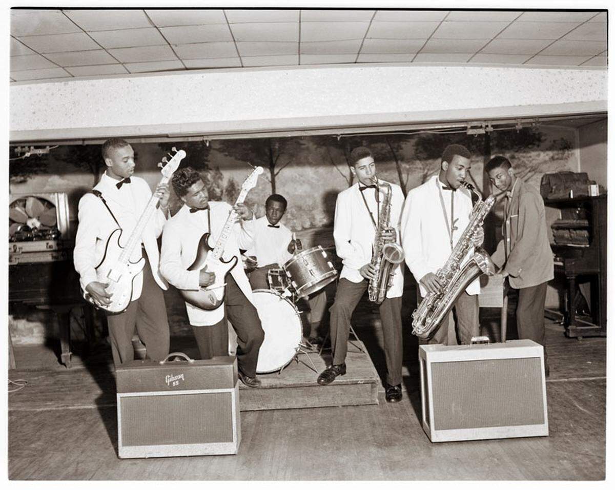 A band plays at the Excelsior Club in Charlotte.