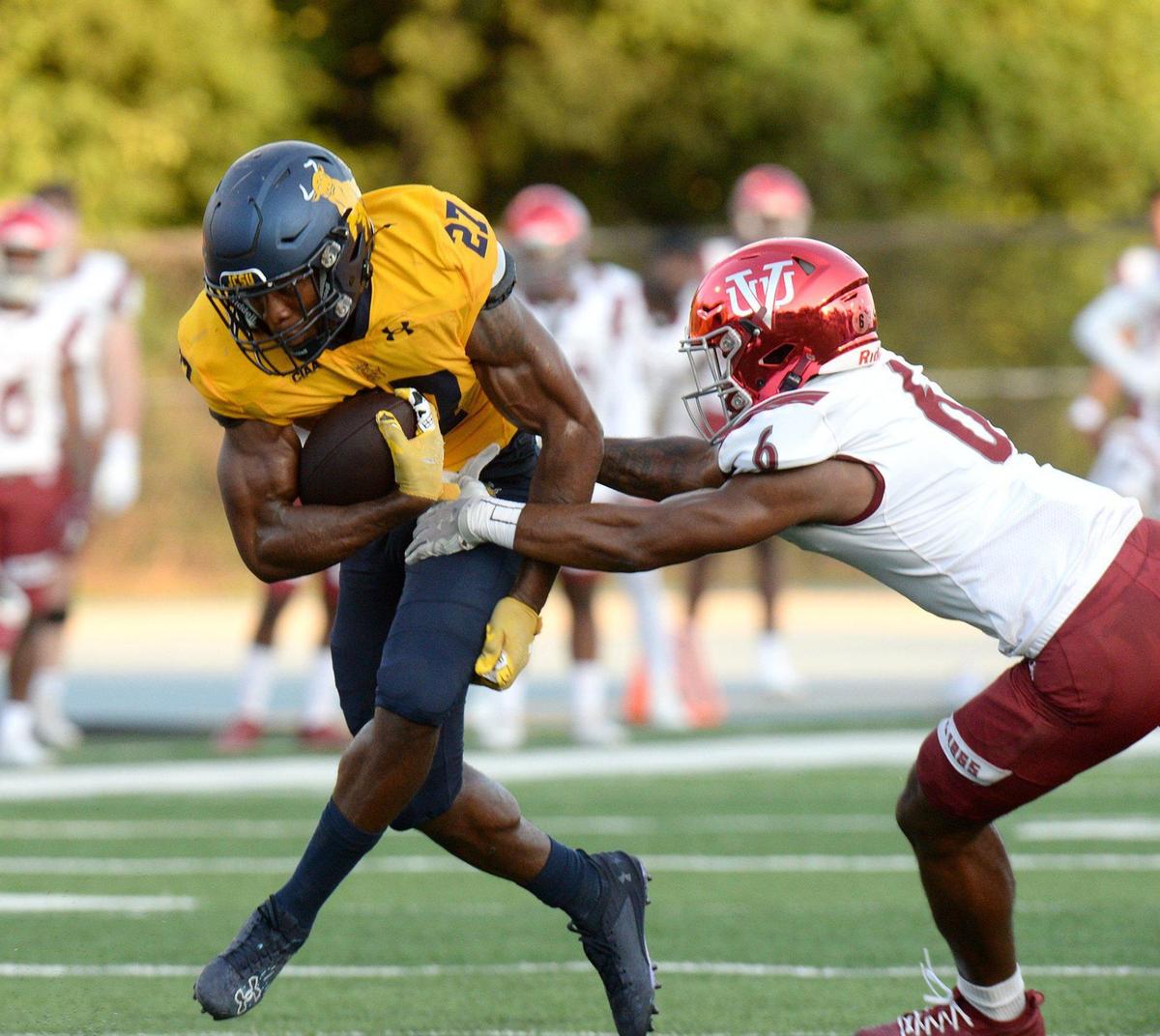 JCSU running back Quavaris Crouch finished with three touchdowns Saturday night against Virginia Union.