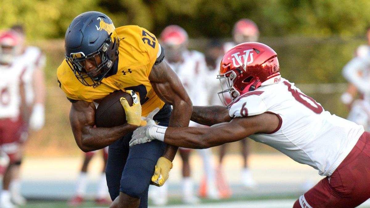 JCSU running back Quavaris Crouch finished with three touchdowns Saturday night against Virginia Union.