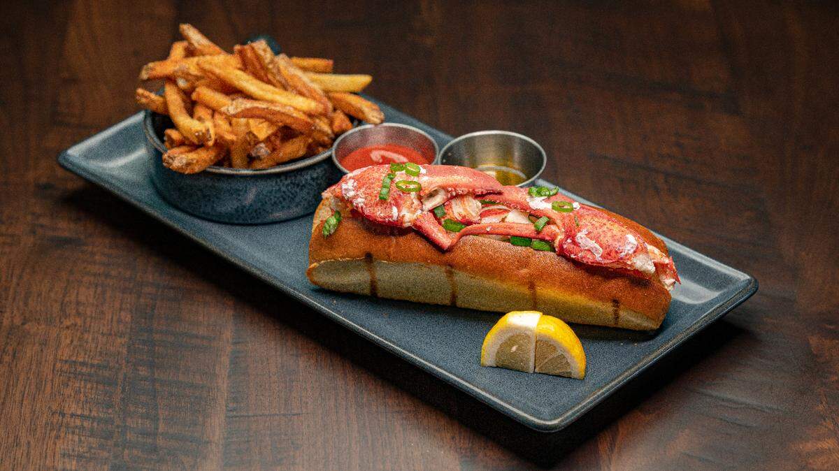 Link & Pin’s lobster roll is made with tail & claw meat from a whole (1.25-1.5 lb.) fresh Main lobster, New England brioche roll, clarified butter server. It’s served with hand-cut fries and is available at all three locations.