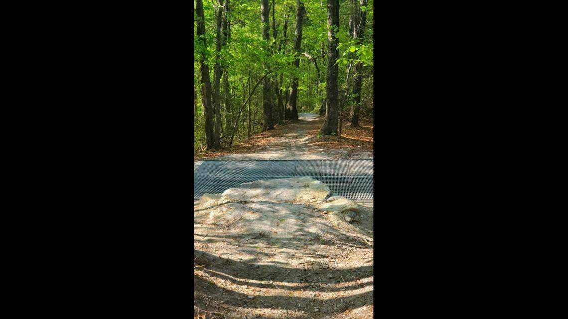 A 12-foot by 10-foot flat grate&nbsp;now covers the mine shaft opening in Burke County.