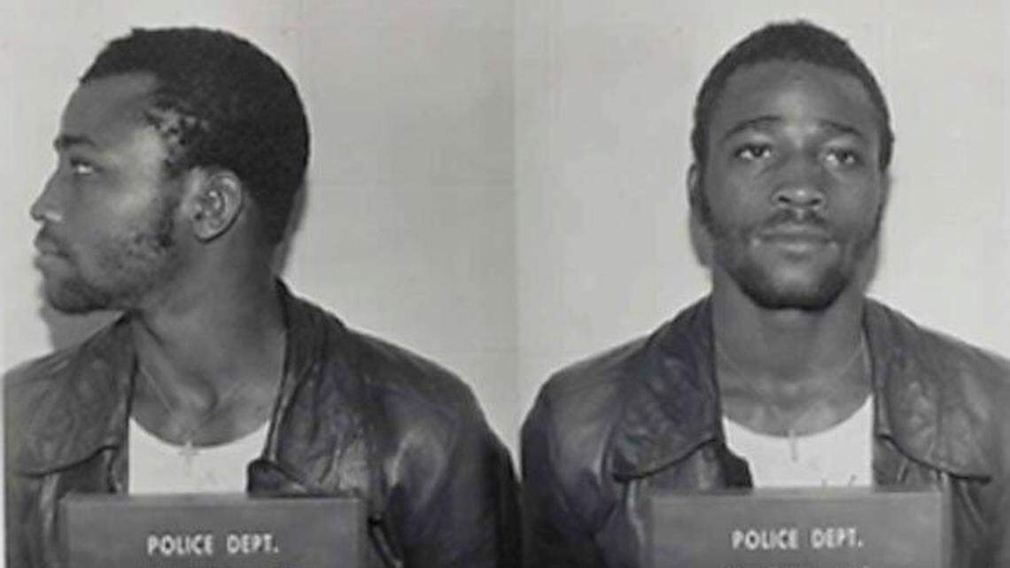 Concord police mug shot of Ronnie Long after he was arrested on a trespass charge in 1976. Within weeks he would be charged with rape, a charge he has been fighting for more than 40 years.  On Monday, March 16, 2020, the 4th Circuit Court of Appeals voted to give Long a new hearing.