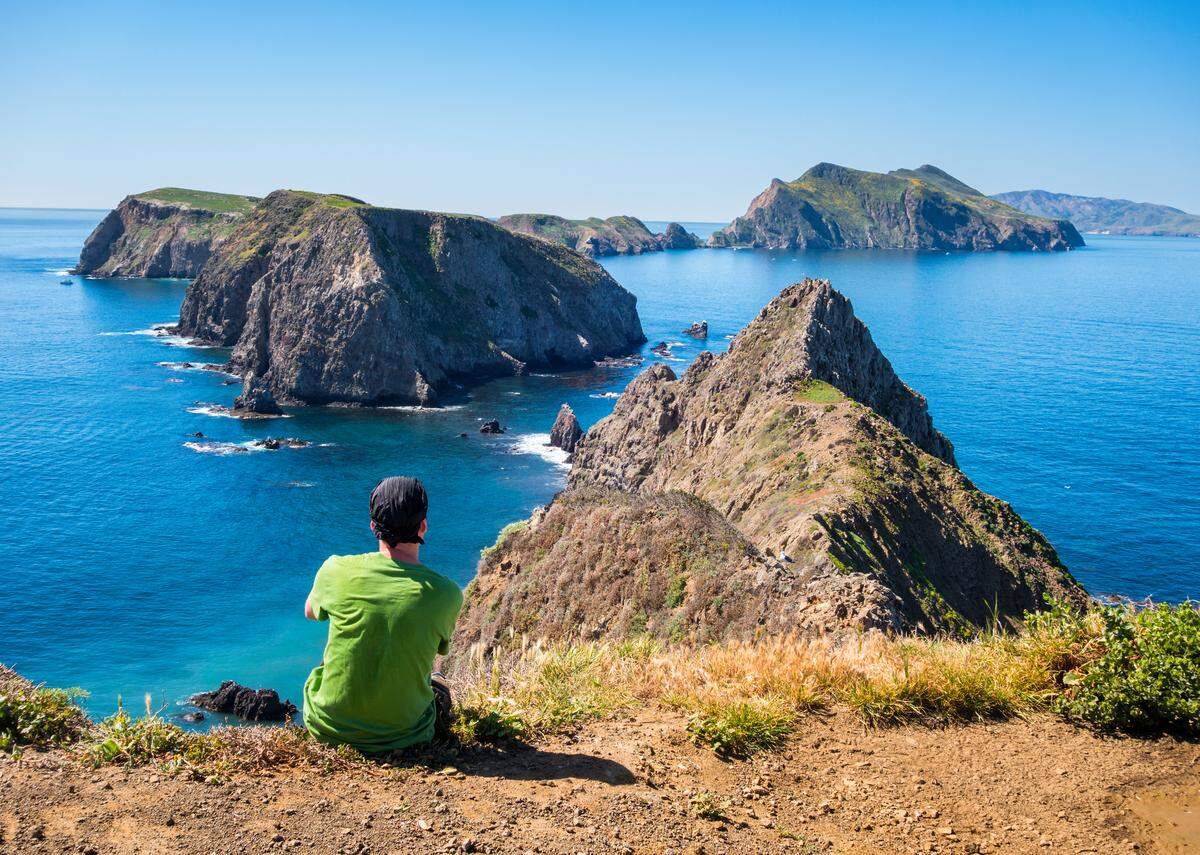 Anacapa Island is one of the five islands that form the Channel Islands National Park, near Los Angeles.