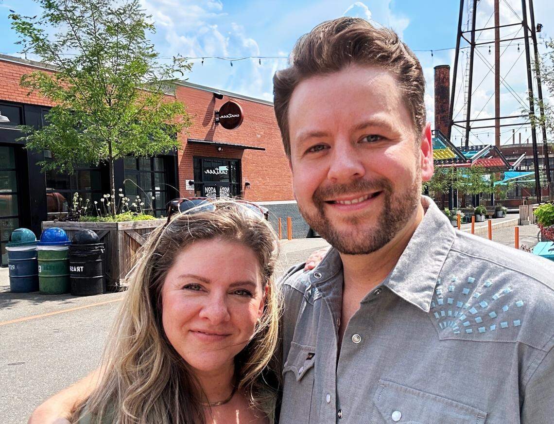 Alex Osterhoudt and Amanda Wagner of Gravity Pizza.