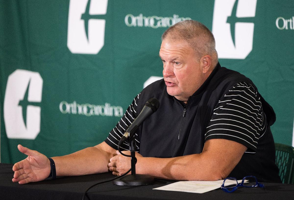 Charlotte 49ers football coach Biff Poggi.