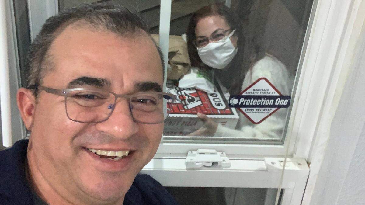 Manolo Betancur, the owner of Manolo’s Bakery in East Charlotte, documented his COVID-19 experience on Facebook by posting pictures of friends standing outside his window, dropping off meals and treats.