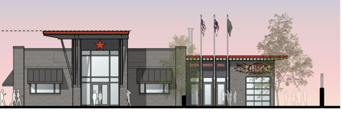 A rendering of the new Mac’s Speed Shop that will open at 8021 Concord Mills Blvd. in Concord.