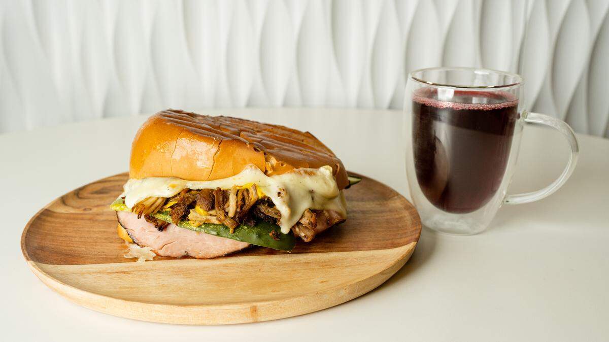 Arbol’s el cubano, a traditional, pressed Cuban sandwich with mustard and pickles.