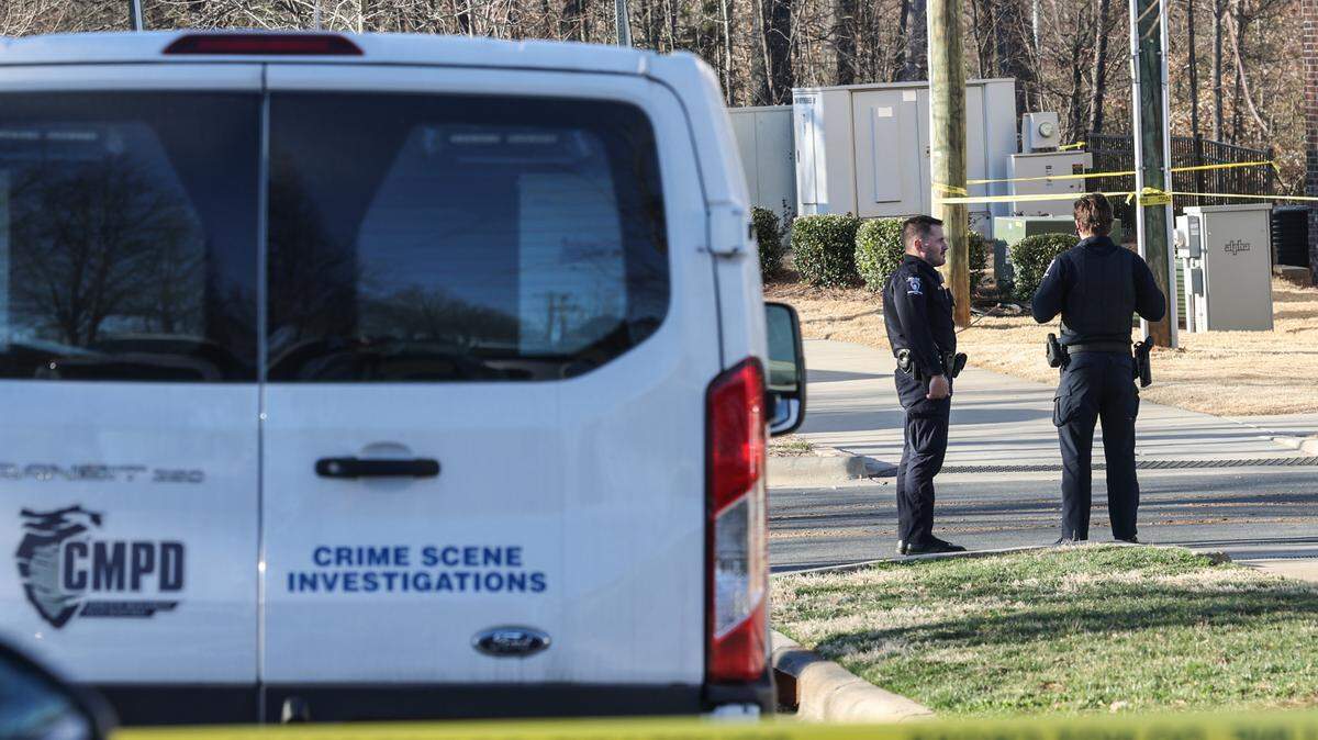 The Charlotte city Council heard nine solutions Monday night for combating crime after months of discussion. In this file photo, Charlotte-Mecklenburg police investigate a shooting near Martin Luther King. Jr. Middle School in east Charlotte.