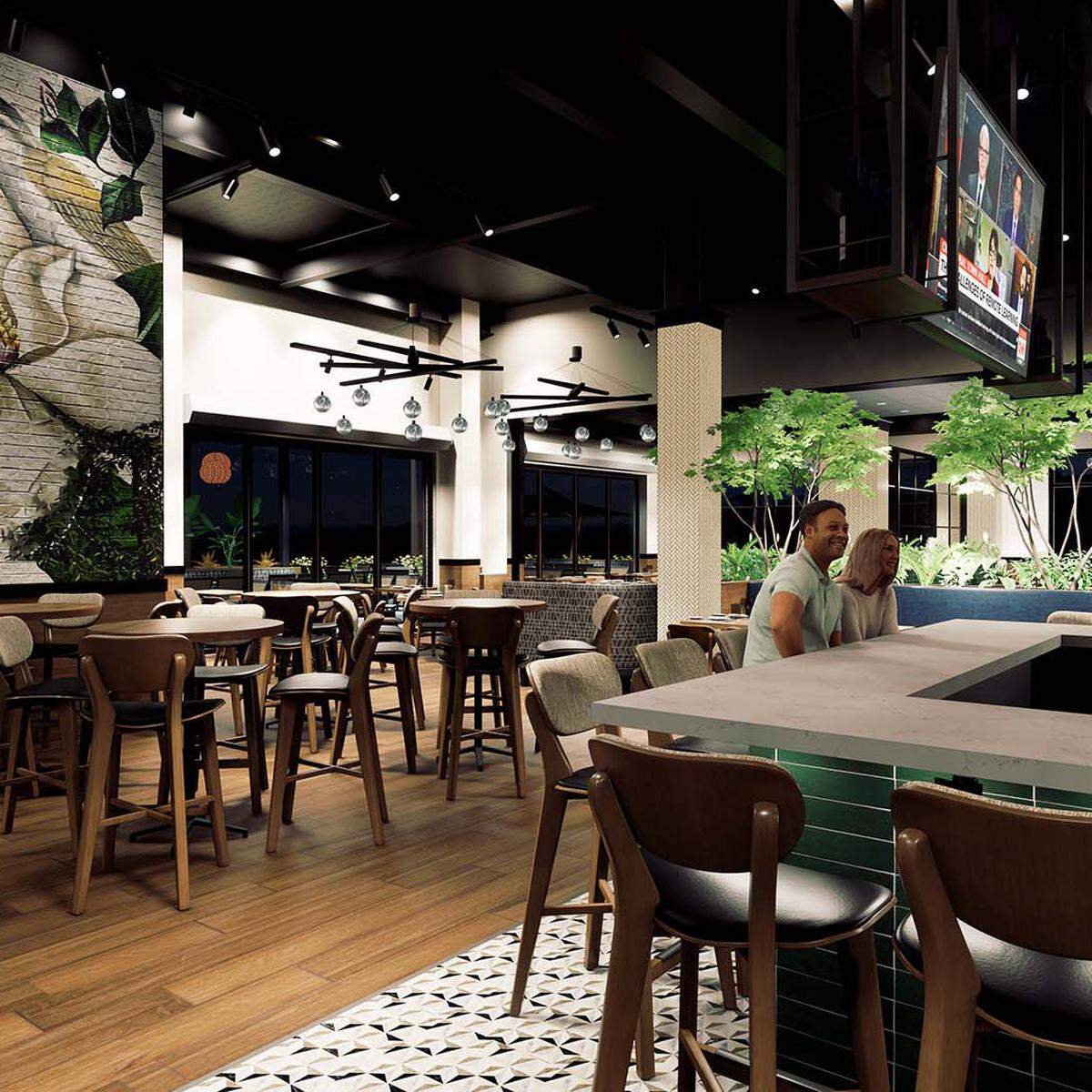 Burtons Grill & Bar will seat 152 diners inside and 93 outside at its location opening soon near Lake Norman.