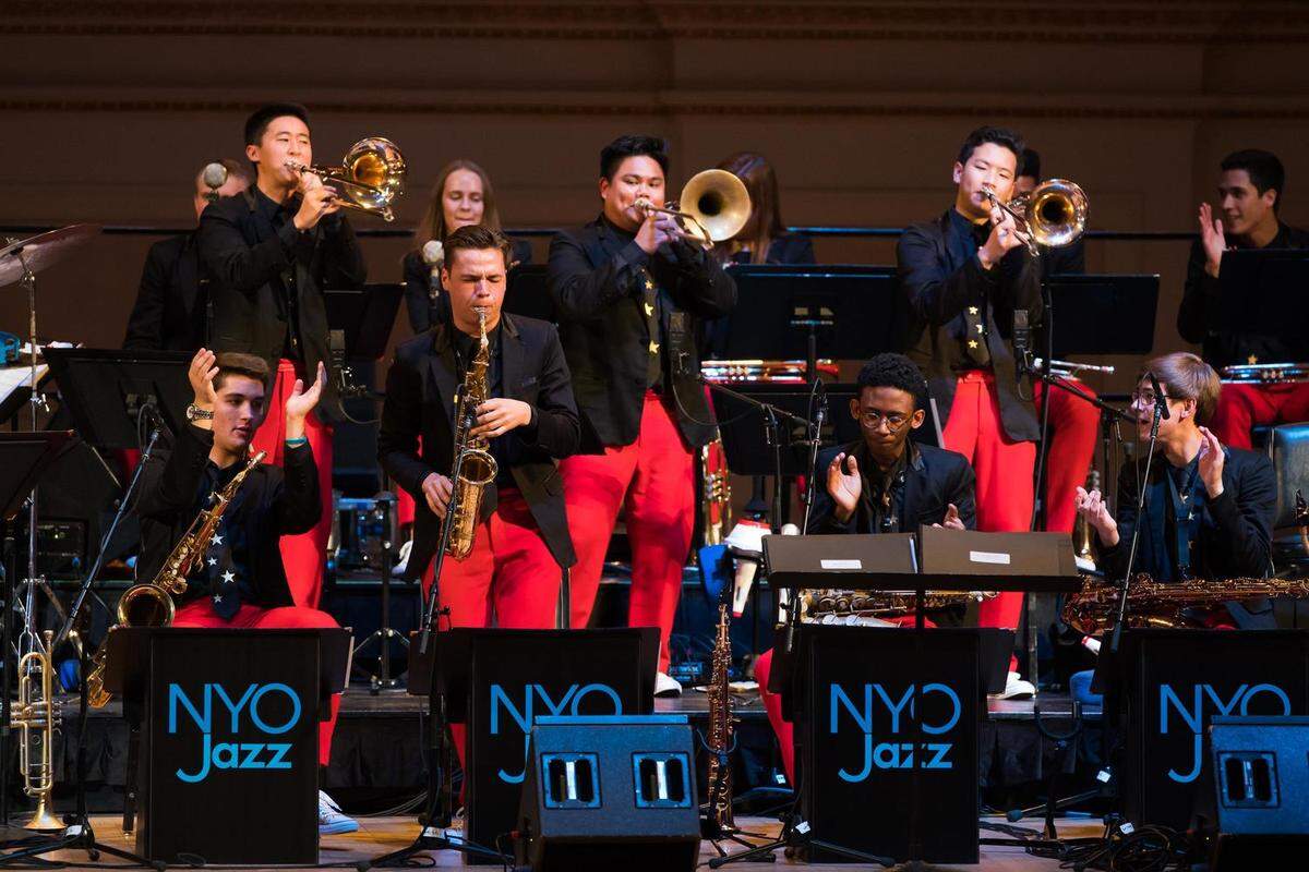 This photo was taken last summer during a Carnegie Hall concert by National Youth Orchestra Jazz. Ariel Mejia of Charlotte is part of this summer’s group. They’ll perform at Carnegie Hall July 27 then head to Asia where they’ll perform in Taichung City, Taiwan, as well as Beijing, Shanghai and Hong Kong.