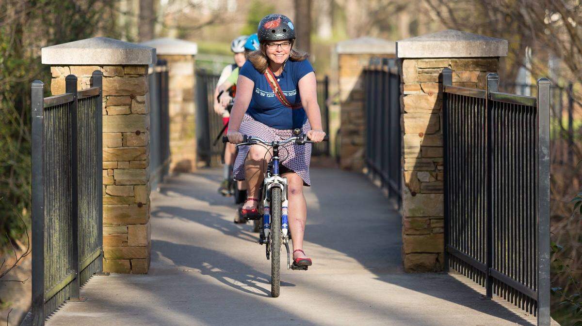 Bethanie Johnson, riding in Charlotte.