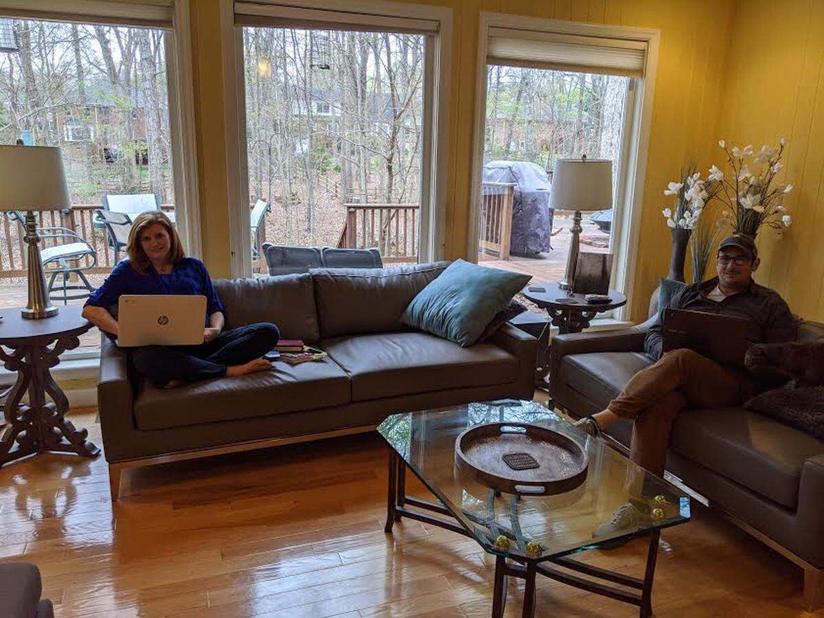 Kim Matone works to establish a new normal in her own house with her husband, Matt, as co-owners of Thriveworks Charlotte, while encouraging others to do the same.&nbsp;