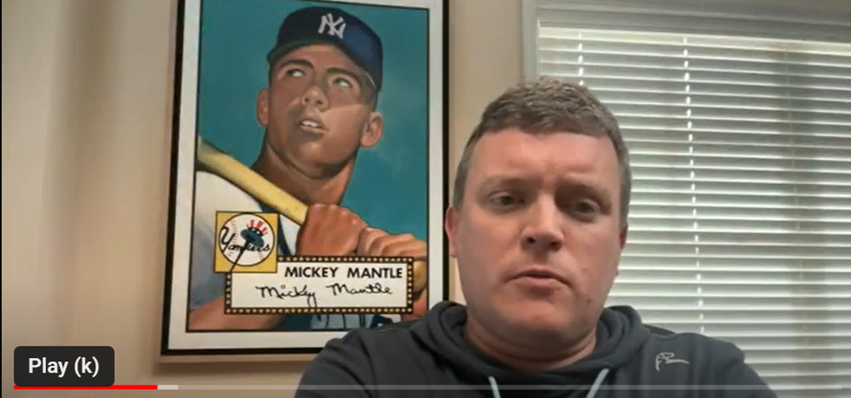 Brian Dwyer, president of New Jersey-based Robert Edward Auctions, discusses the rare T206 Ty Cobb baseball card during a Google Meet interview with The Charlotte Observer on Tuesday.