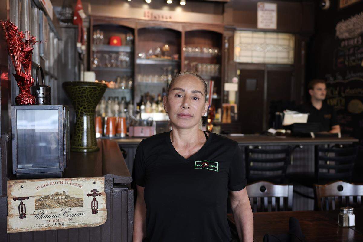 Nazira Atme, owner and executive chef of Habibi Lebanon, said traffic diversions have kept patrons from visiting her restaurant in Davidson.