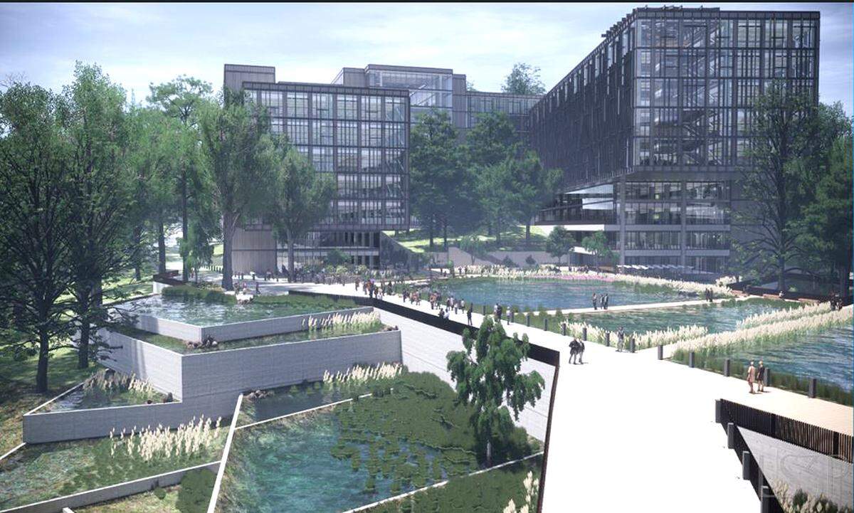 A rendering of Centene Corporation’s planned campus in University Research Park of Charlotte. Documents obtained by the Observer show how city and state officials landed the $1 billion project.
