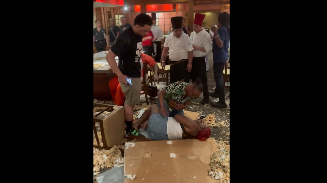 Chaos erupts when steakhouse ceiling collapses, injuring three, NC officials say