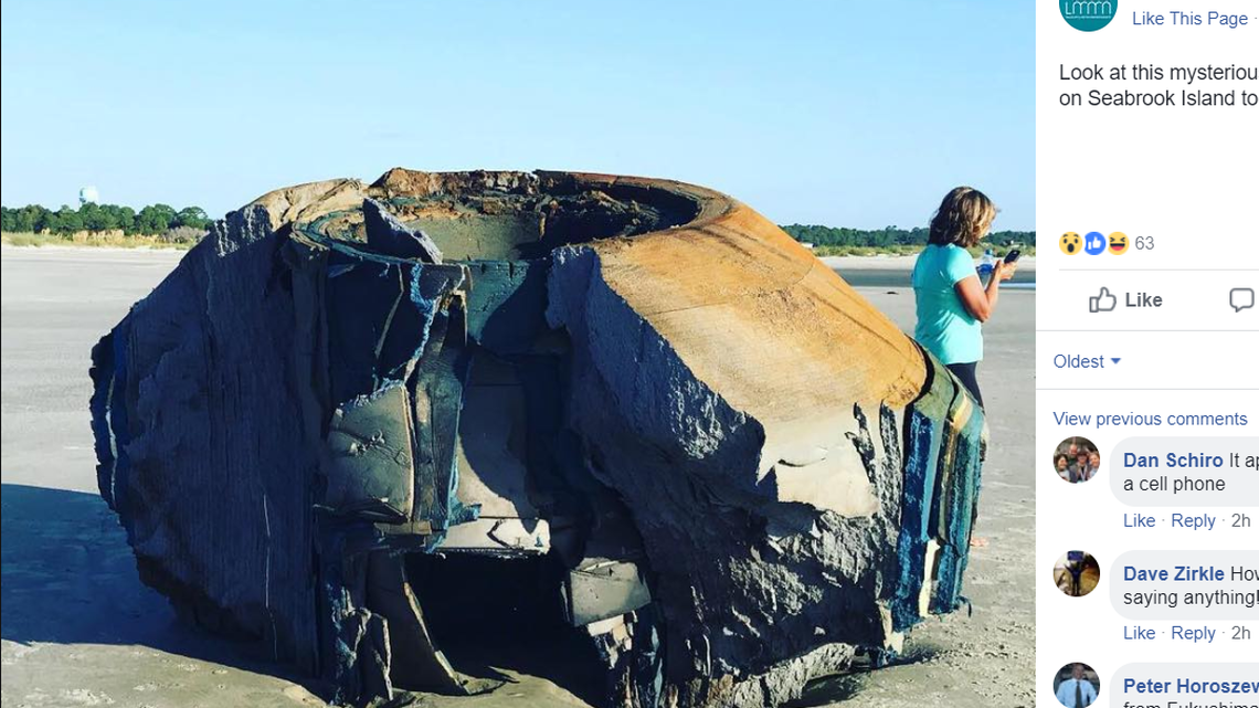 This item washed ashore on an island near Charleston, South Carolina. What is it?