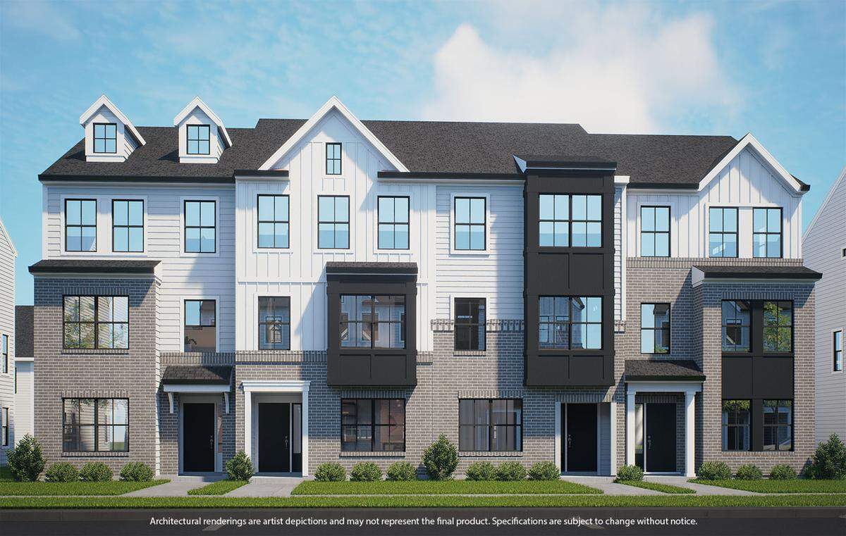 A rendering of townhomes in the Nichols Landing community from builder Mungo Homes. The South Carolina building is continuing its expansion plan in the Charlotte region.