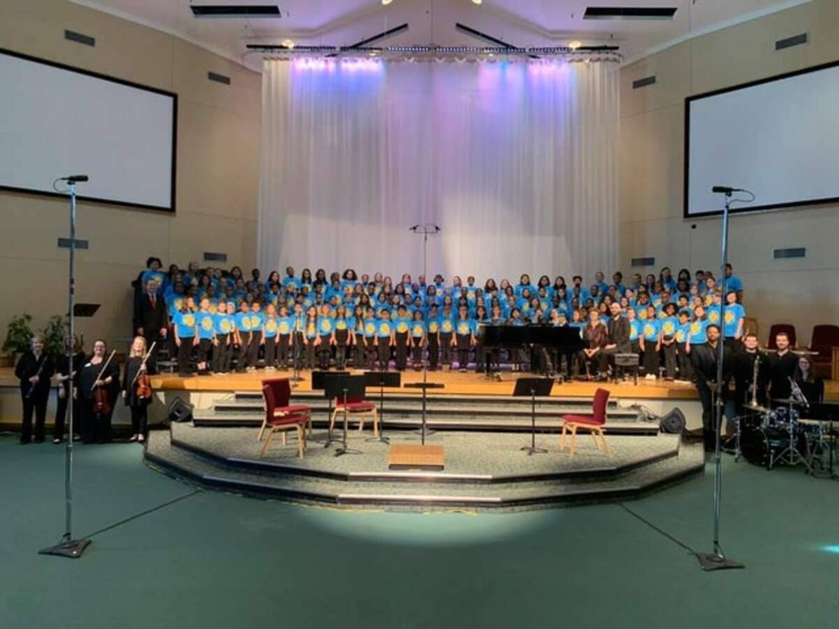 The CMS honors elementary school chorus performs in February 2020. The CMS honors music programs have lost their funding for next year, so district officials are hoping donors come through to keep families from bearing the cost.