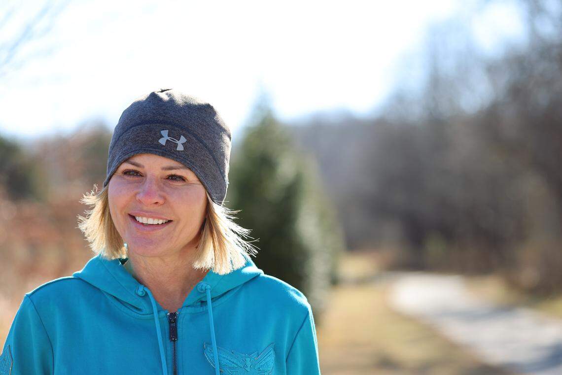 Shannon Spake, host and reporter for Charlotte Hornets’ telecasts and NASCAR on TNT, has completed multiple marathons and half-Ironman events — but is in semi-retirement from them.
