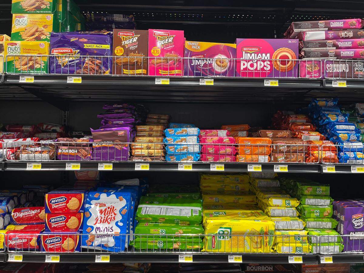 Triveni Supermarket carries a variety of digestives and other sweet treats.