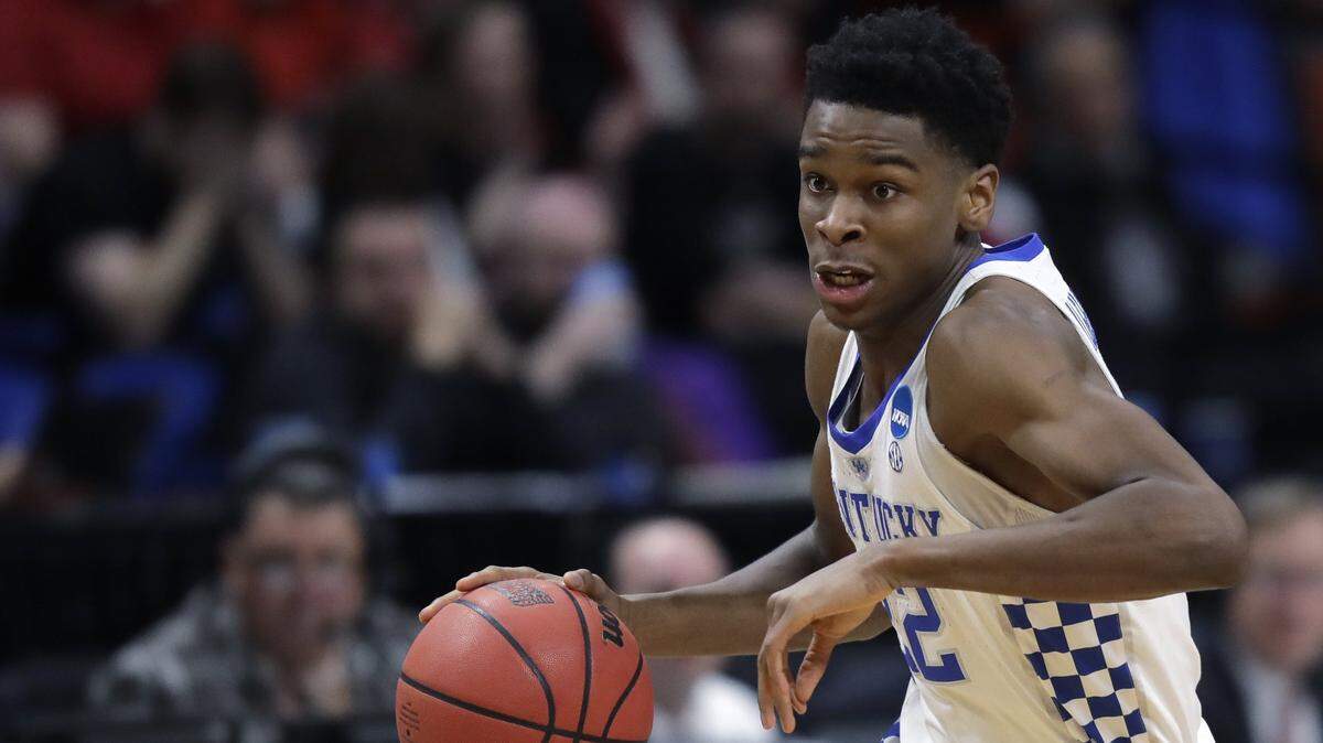 It appears that Kentucky point guard Shai Gilgeous-Alexander, projected to be a lottery pick, has done no pre-draft workouts for teams since the NBA combine in May.