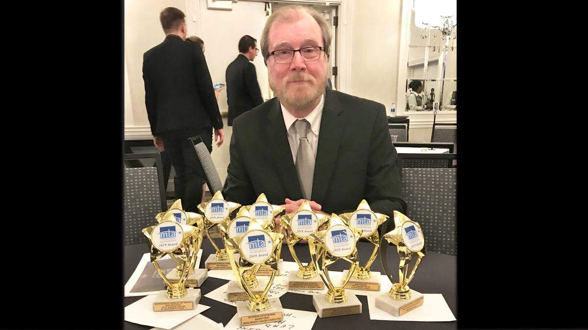 Central Piedmont Community College’s Drama Department chair, Tom Hollis, retires on Aug. 1. For the past 37 years he has directed CPCC’s popular Summer Theatre program. In 2019, the Metrolina Theatre Association named him Theater Person of the Year.