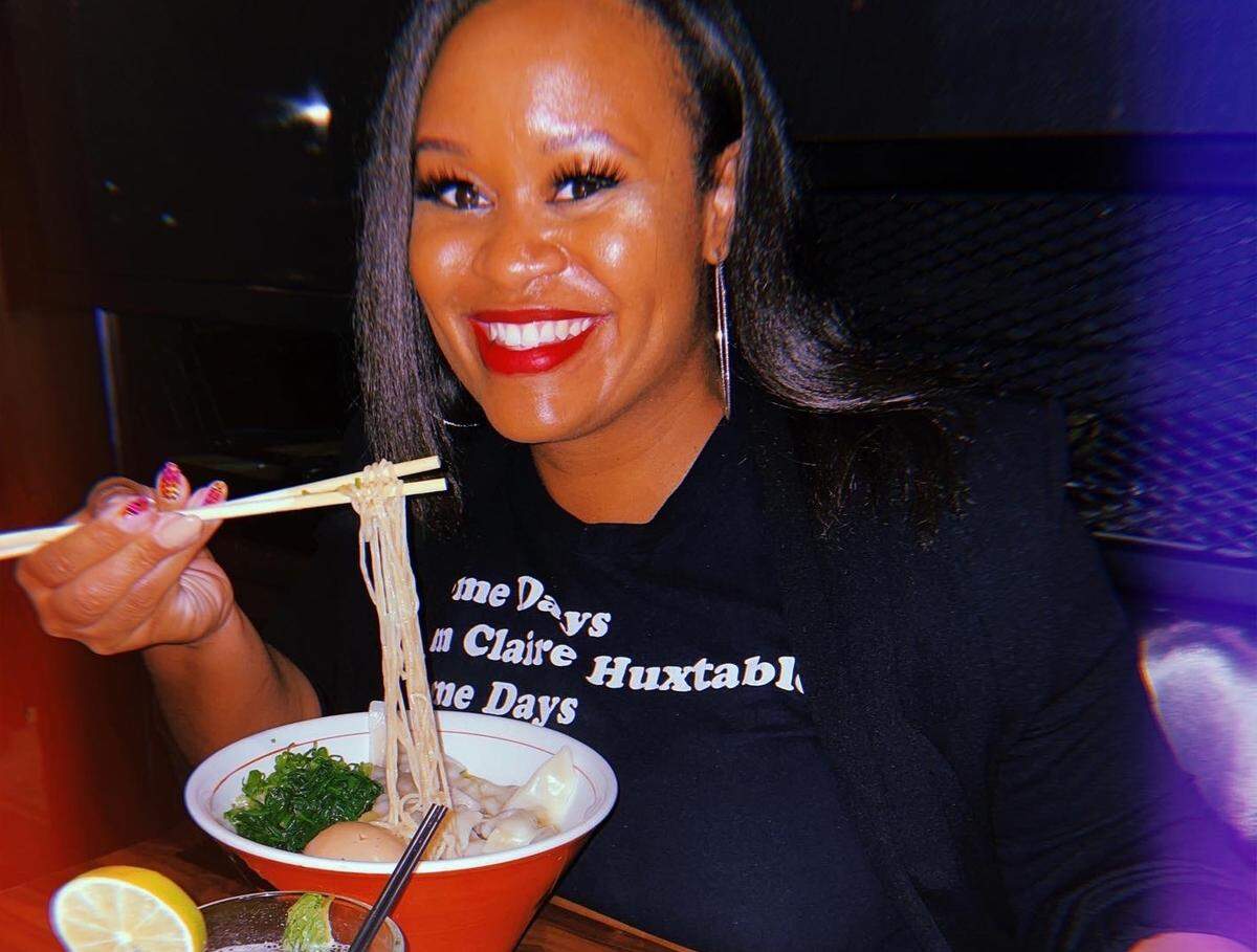 CharlotteFive’s DeAnna Taylor enjoys Jinya’s Wonton Chicken Ramen.