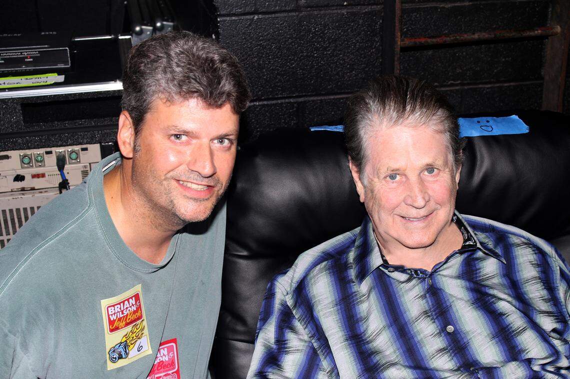 David Beard with Brian Wilson.
